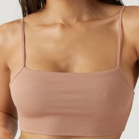 Joah Brown Square Neck Tank Bra - Picture 3 of 4